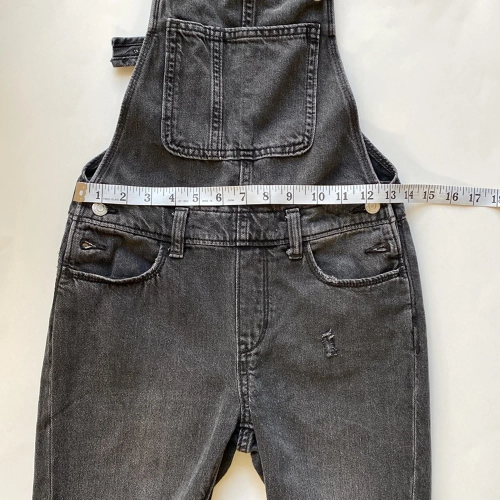Old Navy girls distressed overalls